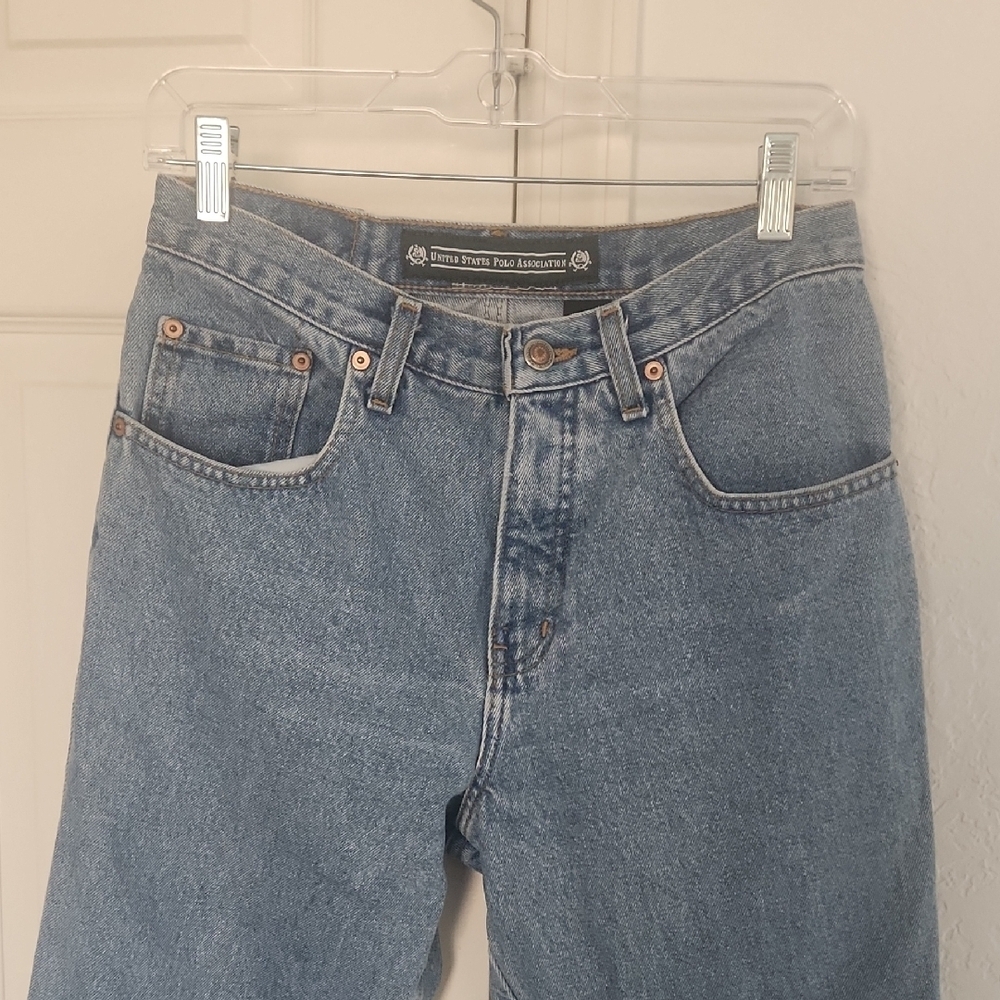 US Polo Ass. Rn Vintage Y2K 87282 Classic Straight Leg Blue Jeans Sz 9/10 - Picture 4 of 10